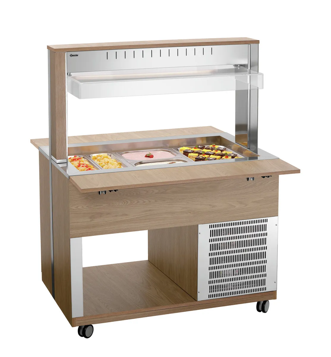 Lämmin Buffetvaunu - 3 x GN 1/1