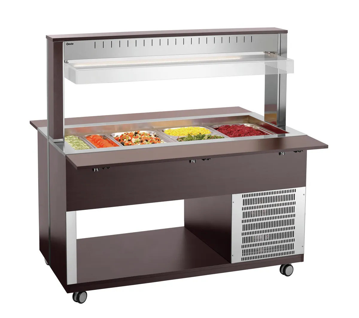 Lämmin Buffetvaunu - 4 x GN 1/1