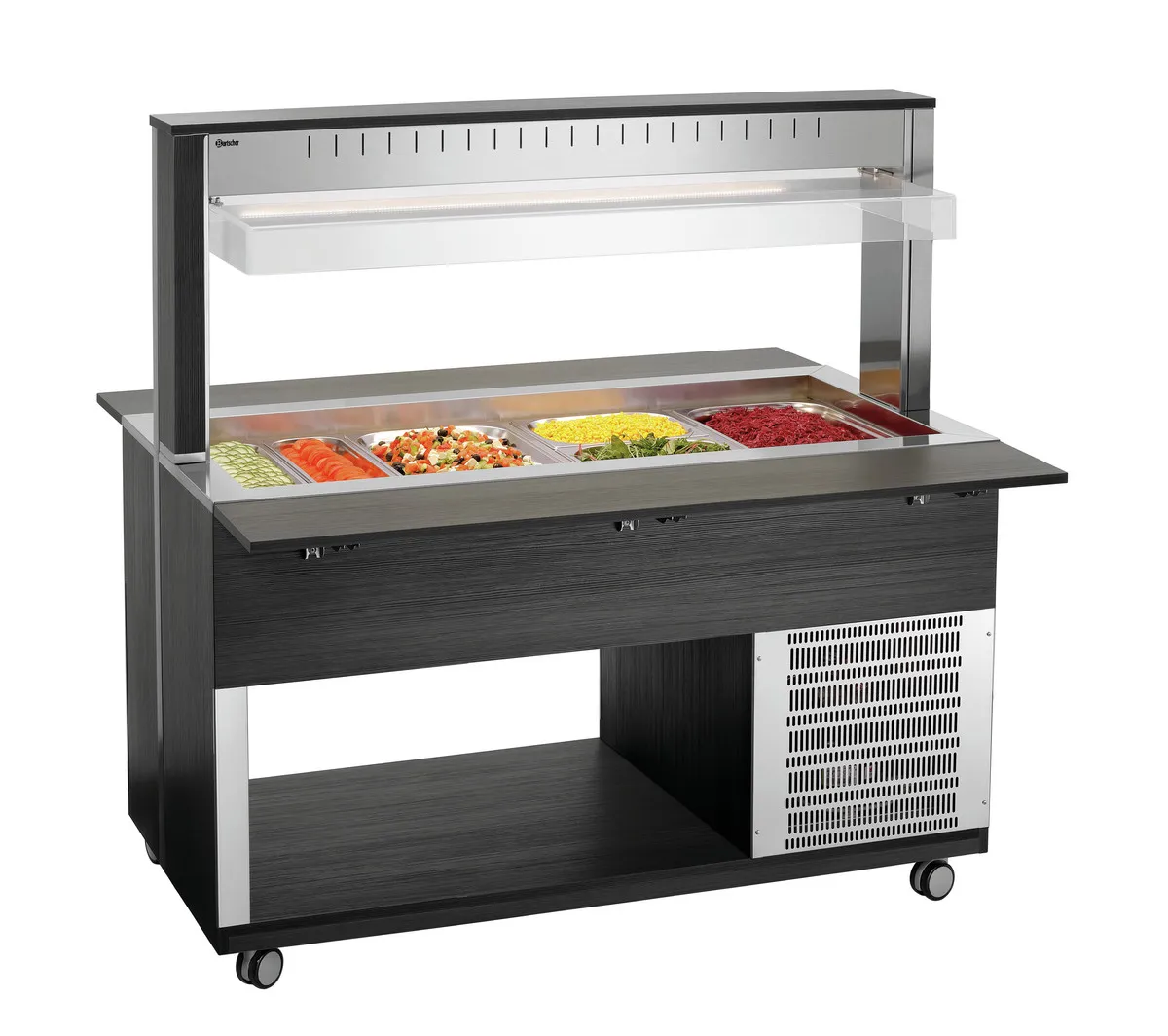 Lämmin Buffetvaunu - 4 x GN 1/1