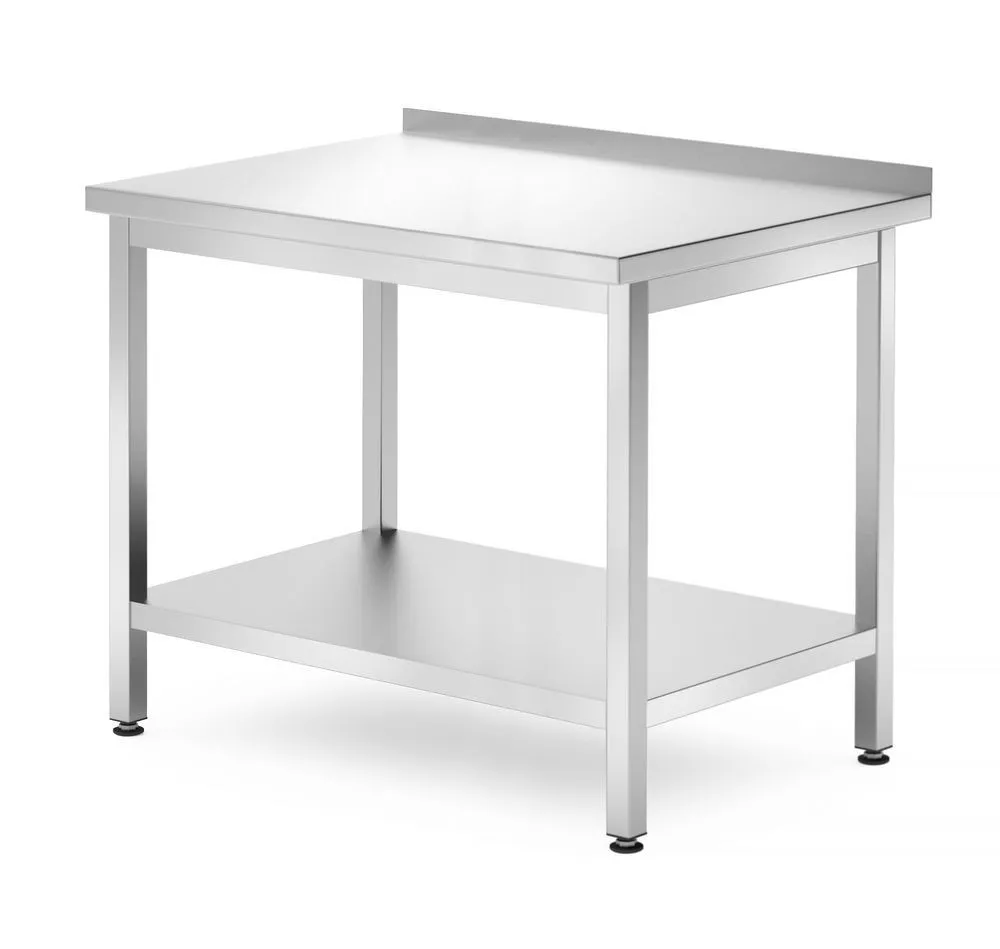 Seinään kiinnitettävä Profi Line -työpöytä hyllyllä - S 700 x L 1000 mm