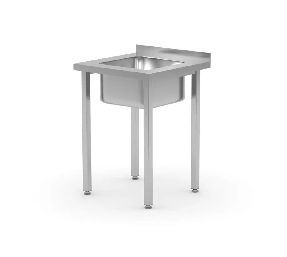 Allaspöytä 1 Altaalla Keskellä Kitchen Line - P 600 x L 600 mm