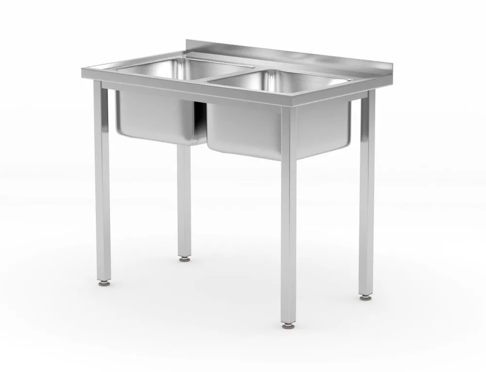 Allaspöytä Kitchen Line 2 Altaalla - P 600 x L 1000 mm