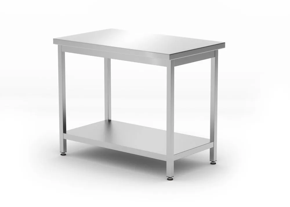 Keskuskeittiön työpöytä hyllyllä - S 600 x L 1000 mm