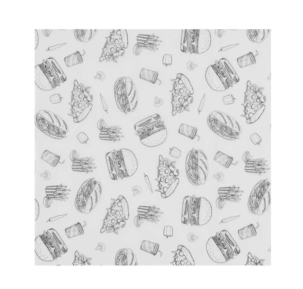 Rasvankestävä paperi hampurilaisille - 305 x 305 mm
