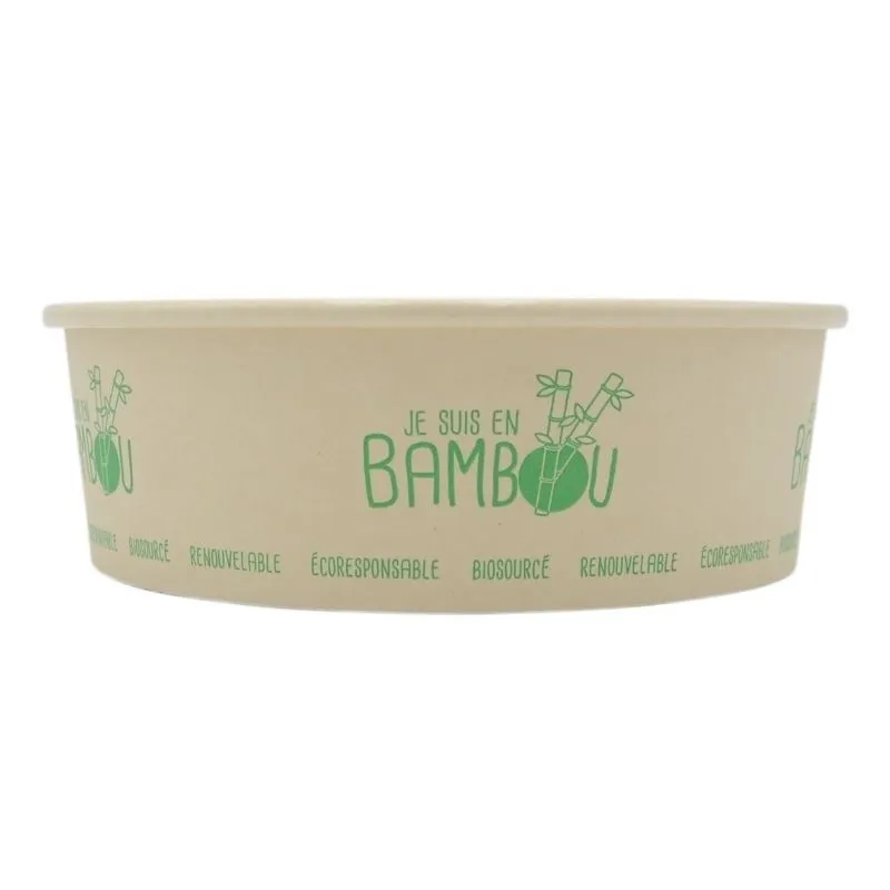 Bambuinen salaattikulho - 750 ml - 50 kpl:n erä