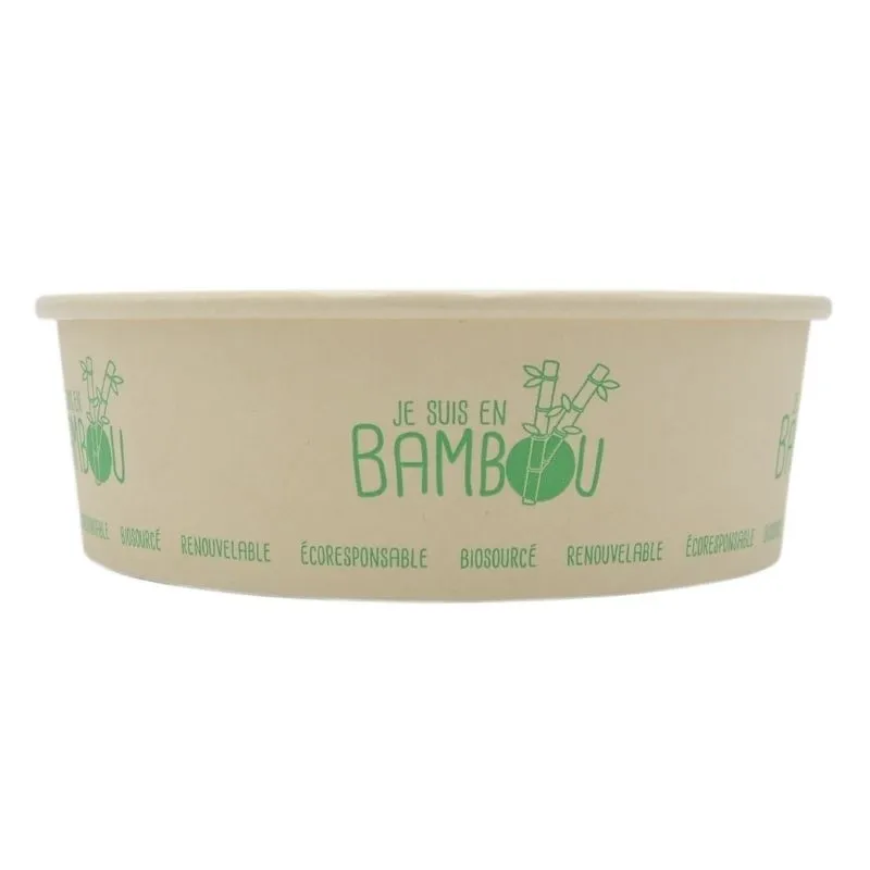 Bambuinen salaattikulho - 480 ml - 50 kpl:n erä