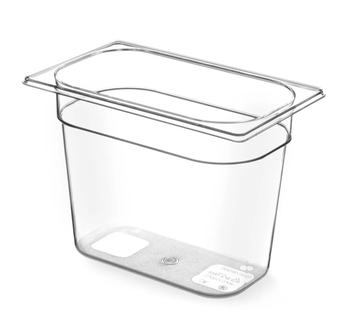 Bac Gastronorme en Tritan-Plastique GN 1/4 - 5,5 L - H 200 mm