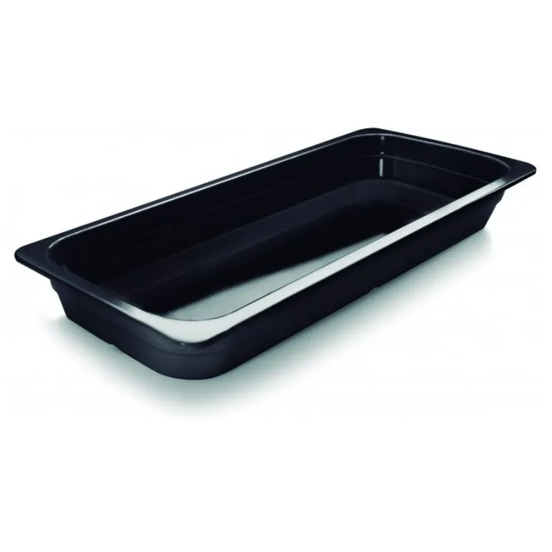 Bac Gastro GN 2/4 Musta Melamiini - Syvyys 65 mm - 4,5 L