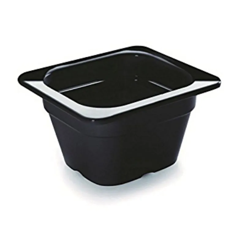 Gastronorm-vuoka GN 1/6 Musta Melamiini - Syvyys 65 mm - 1,10 L