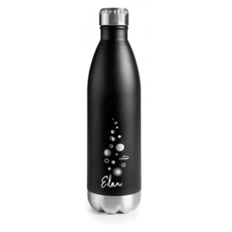 Musta teräsvesipullo - 750 ml