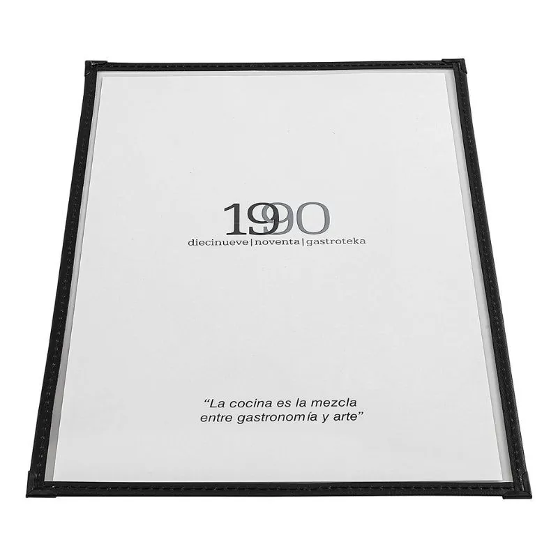 Oven Menu Yksinkertainen PVC - A4