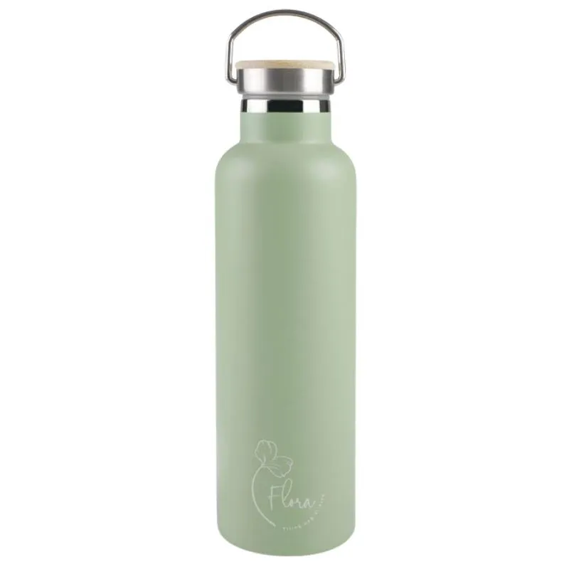 Ruostumaton teräs Flora -juomapullo 750 ml