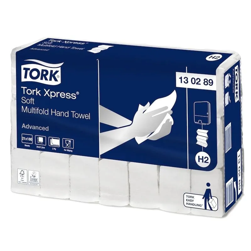 Käsipyyhearkit, pehmeä Advanced White - Tork Xpress® - 21 x 180 arkkia
