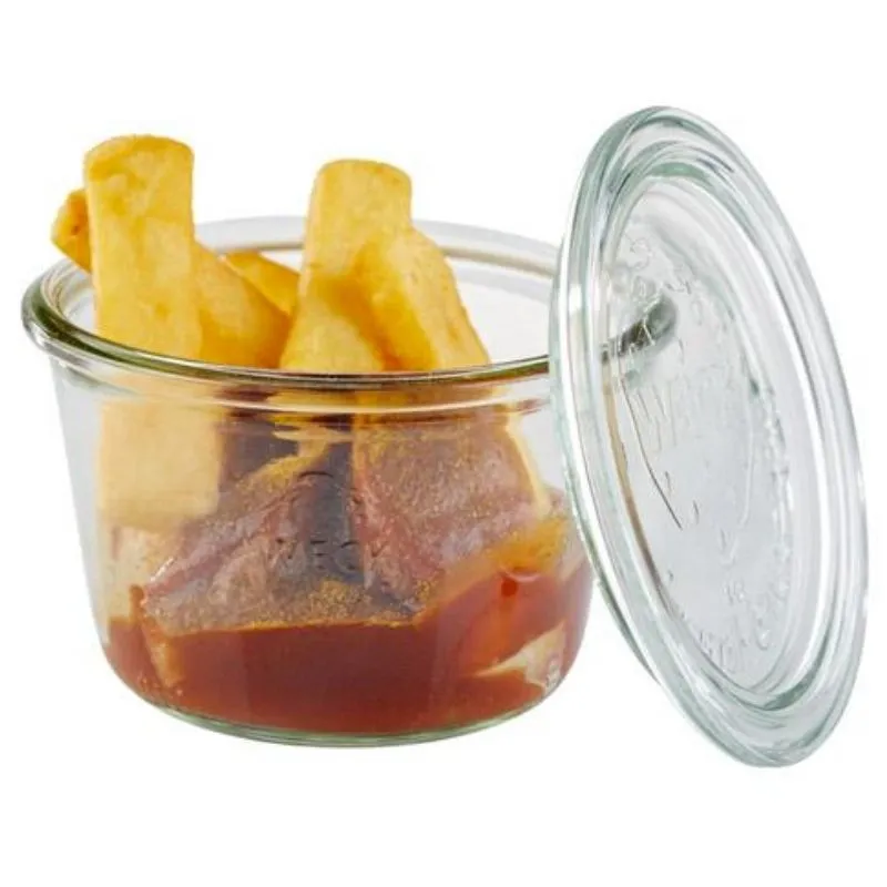 Kannellinen Weck-lasipurkki - 370 ml - 3 kpl sarja