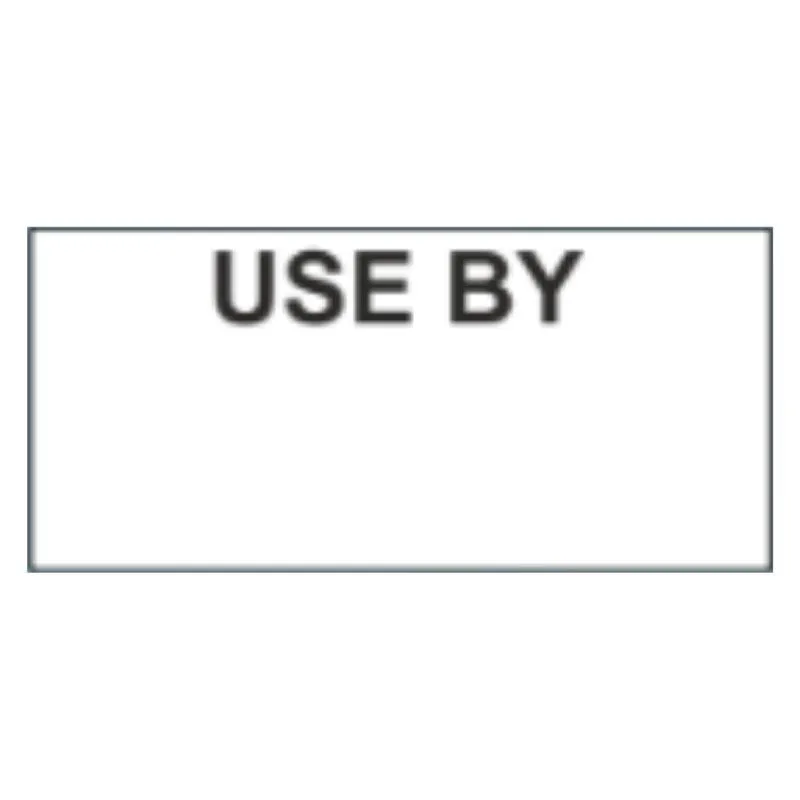 Etiquettes USE BY - Kendo - 26 x 12 mm - Lot de 12000