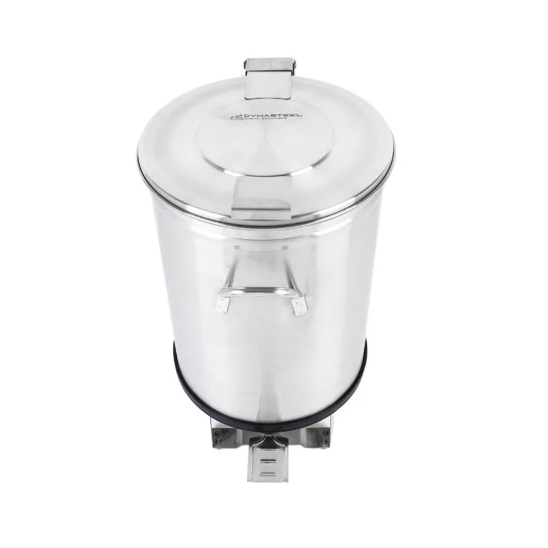 Ruostumaton teräksinen roskakori polkimella - 50 L