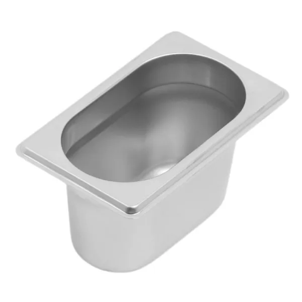 Gastronorm-vuoka GN 1/9 Ruostumaton Teräs - Syvyys 100 mm - 1 L