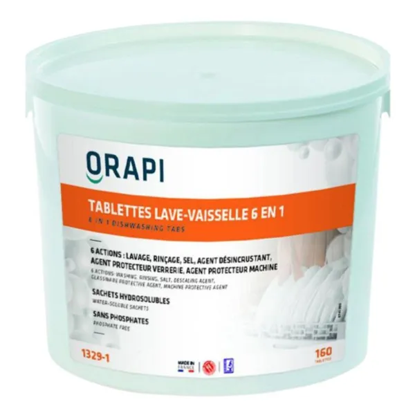 Astianpesukoneen tabletit 6 in 1 - 160 tablettia, 15 g