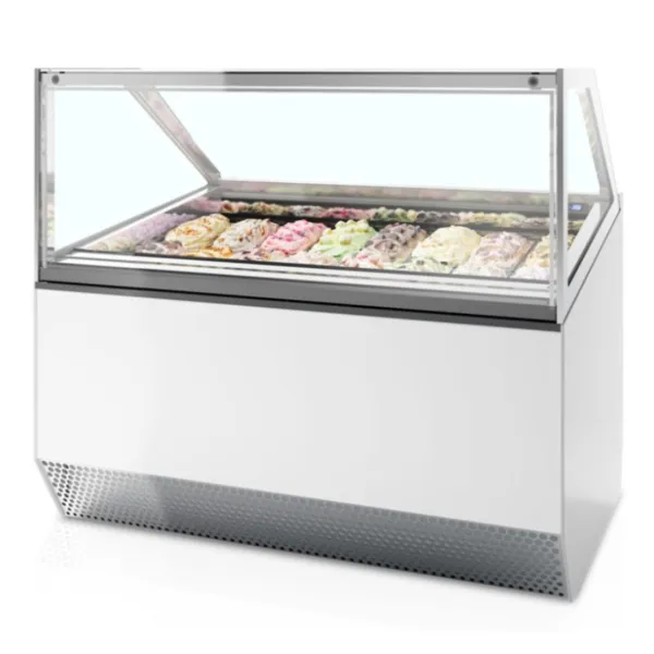Vitrinijääkaappi suoralla etupaneelilla - 16 x 5 L