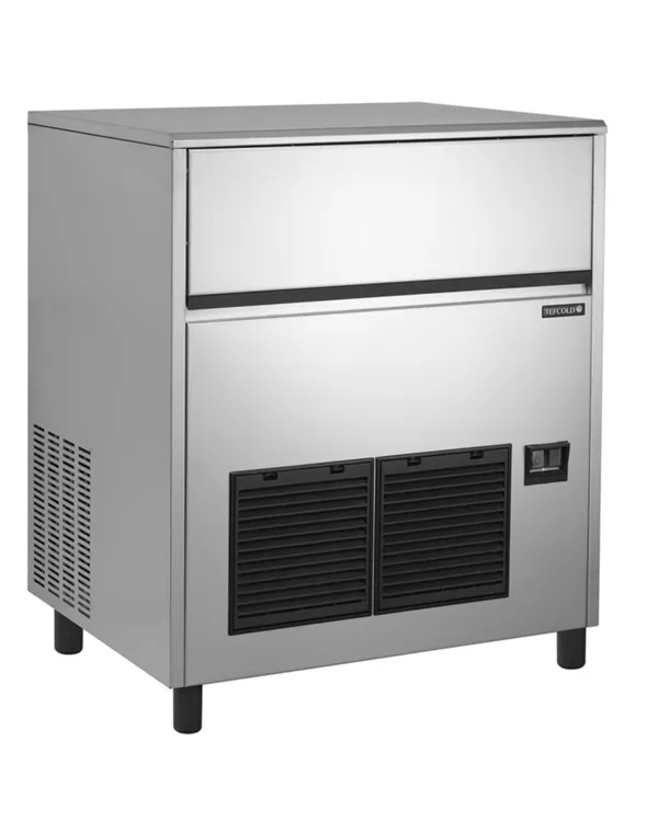 Ruostumattomasta teräksestä valmistettu jääpalakone - 85 kg / 24 h