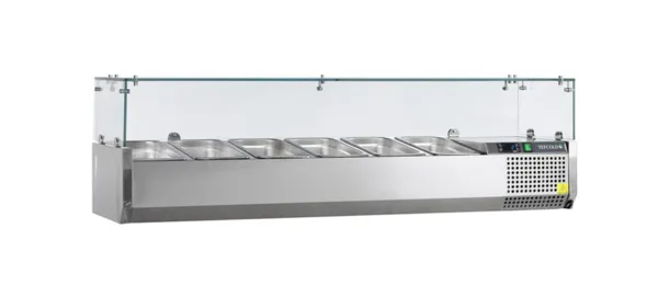 Pöytämallinen Saladette - Staattinen - 6 GN 1/4 - 40 L