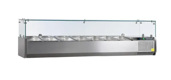 Pöytämallinen Saladette - Staattinen - 7 GN 1/4 - 36,4 L