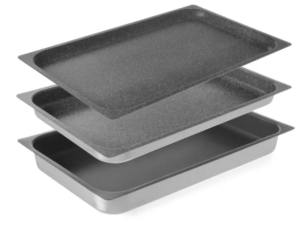 GN 1/1 -kokoisella, 40 mm:n paksuisella tarttumattomalla pinnoitteella varustettu astia