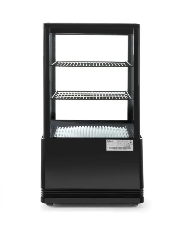 Valkoinen lasiovellinen jäähdytetty vitriini - 58 L