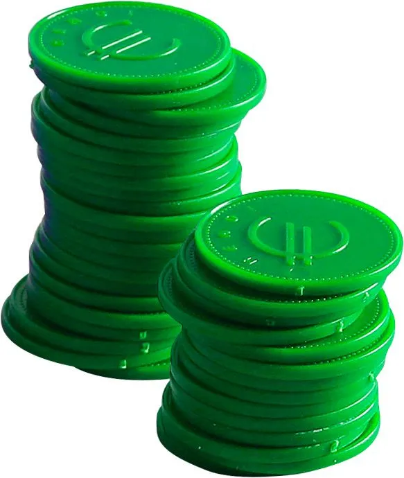 Vihreät pelimerkit - 100 kpl