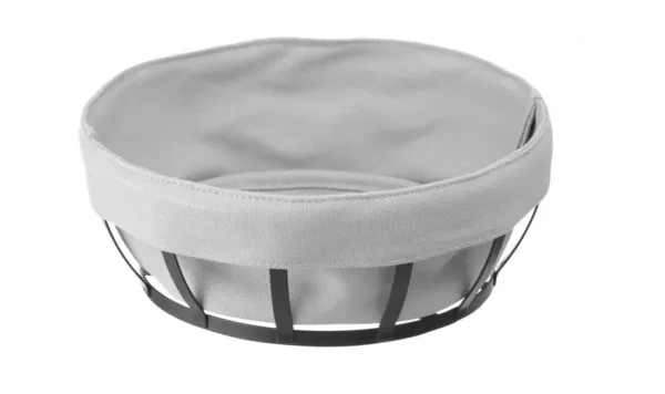Pyöreä leipäkori pussilla - halkaisija 220 mm