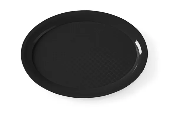 Palvelualusta pikaruokaa varten, soikea - musta