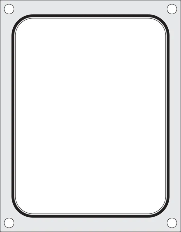 Tiivistysmatriisi käsikäyttöiselle tiivistyskoneelle - 227 x 178 mm