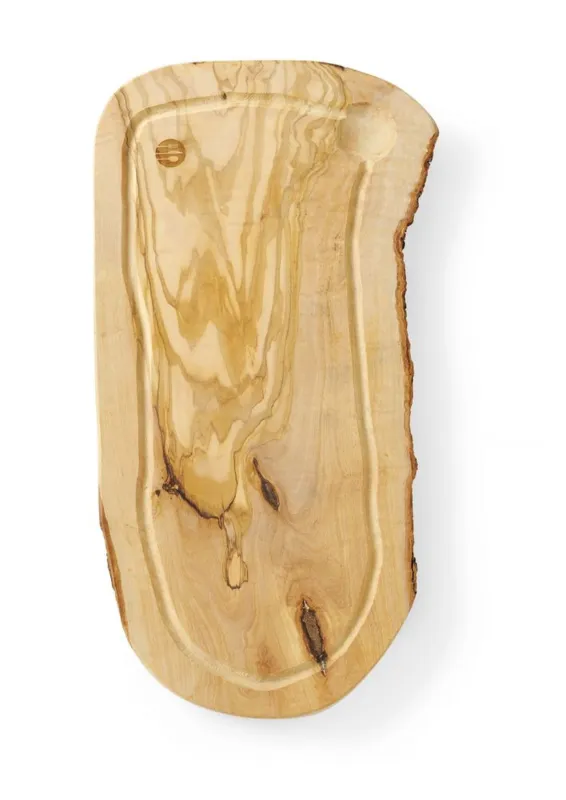 Leikkuulauta oliivipuusta valmistetulla uralla - 400 x 250 mm