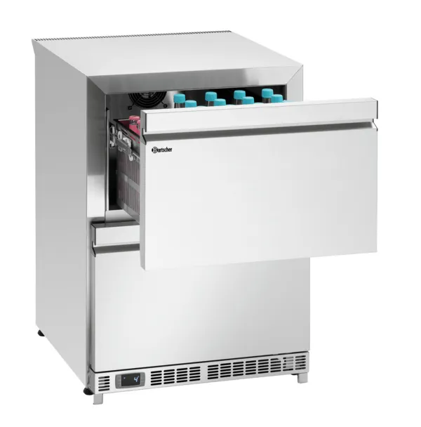 Pöytäjääkaappi 2 ovea 2 laatikkoa - L 600 x S 600 mm