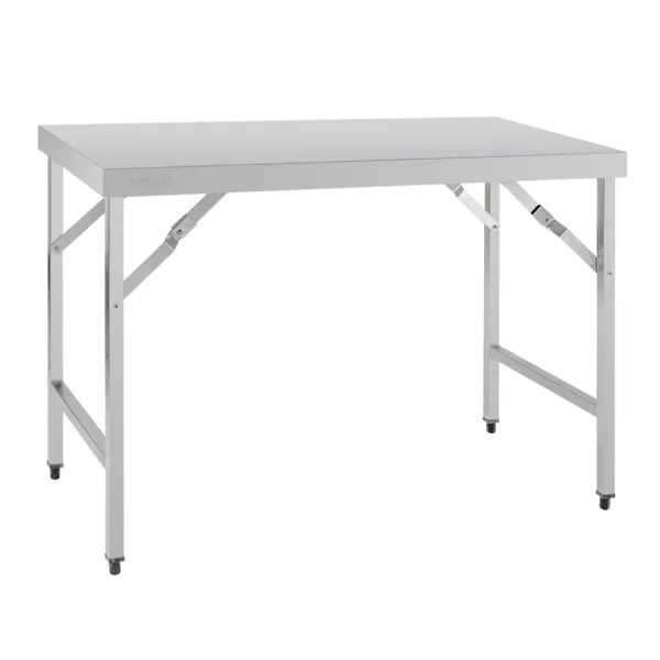 Taitettava ruostumaton teräspöytä - L 1200 x 600 mm