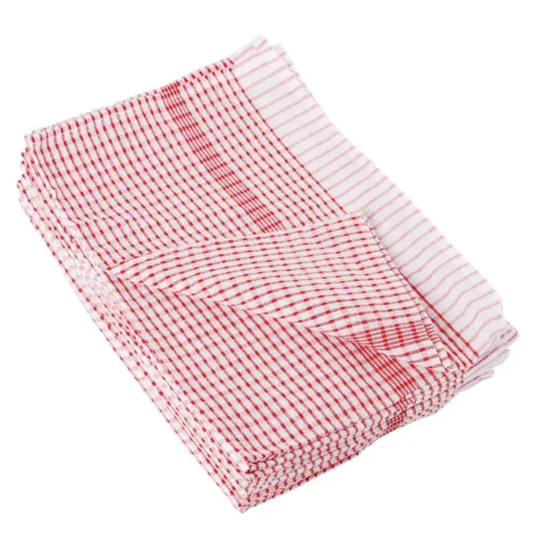 Punainen polykotonilappu - 10 kappaleen erä