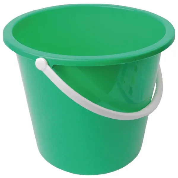 Pyöreä vihreä muovisaavi - 10 L