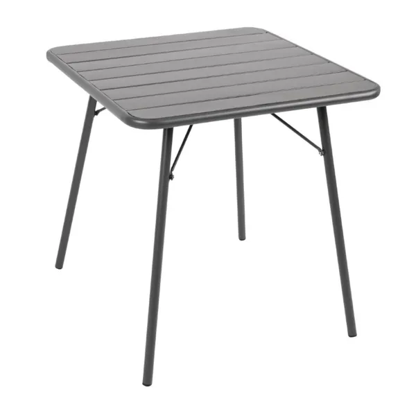 Teräksinen harmaa ruudullinen sälepöytä - 700 x 700 mm