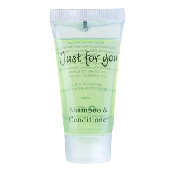 Shampoo ja hoitoaine Just For You - 20 ml - 100 kpl erä