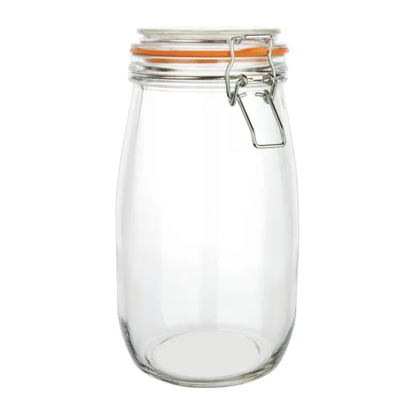 Purkkisäiliö, jossa on klipsilukko 1,5 L
