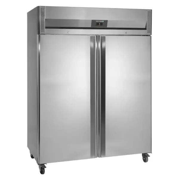 Kylmäkaappi Ruostumaton Teräs GN 2/1 - 2 Ovea - 1300 L