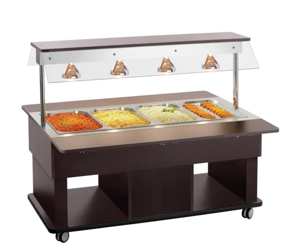 Lasten Lämmin Buffetvaunu - 4 x GN 1/1