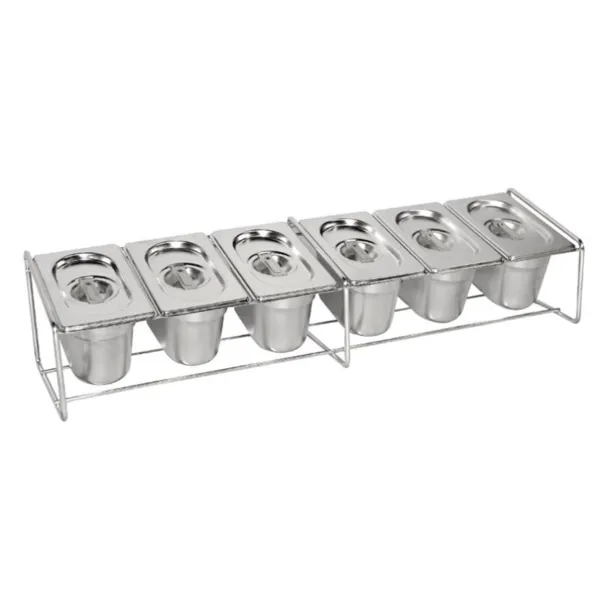 Metallituki GN-astiasarjalle - 680 x 160 mm