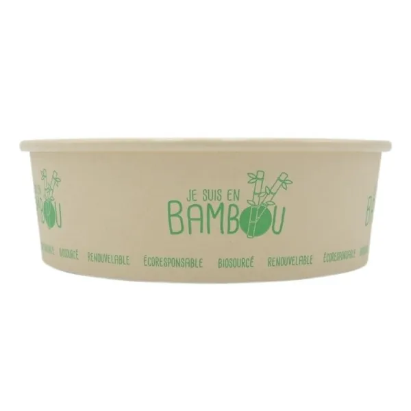 Bambuinen salaattikulho - 750 ml - 50 kpl:n erä