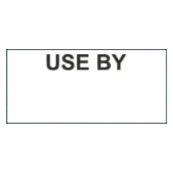 Etiquettes USE BY - Kendo - 26 x 12 mm - Lot de 12000