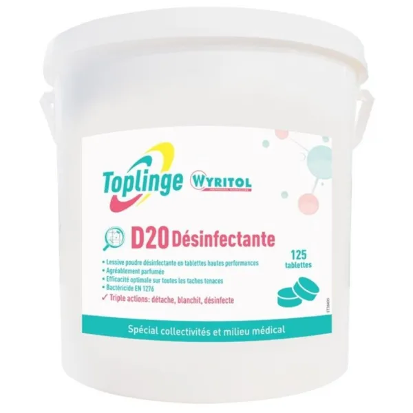 Desinfiointitabletit pyykille - 125 kpl pakkaus
