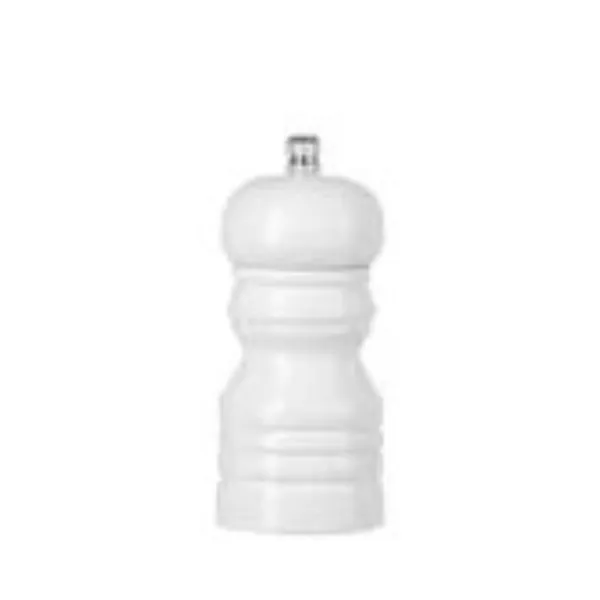 Valkoinen puinen suolamylly - K 113 mm