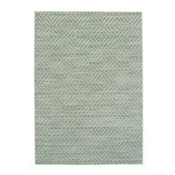 Vihreä geometrinen pöytäsetti PVC:stä L 450 mm x S 300 mm 6 kpl